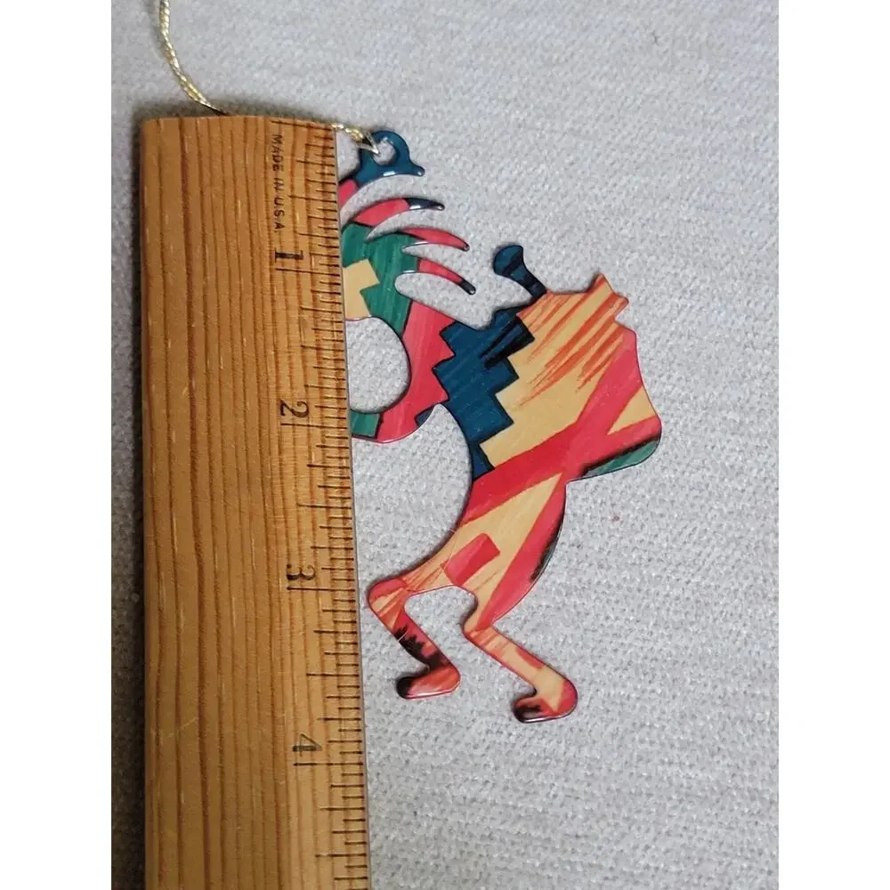Kokopelli Christmas Tree Ornament Southwest Design Theme Native Americana Metal